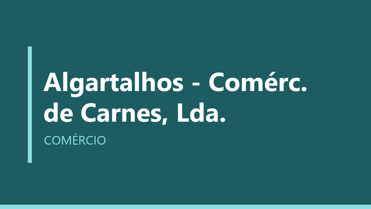 Algartalhos - Comérc. de Carnes, Lda.