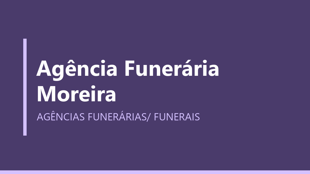 Agência Funerária Moreira