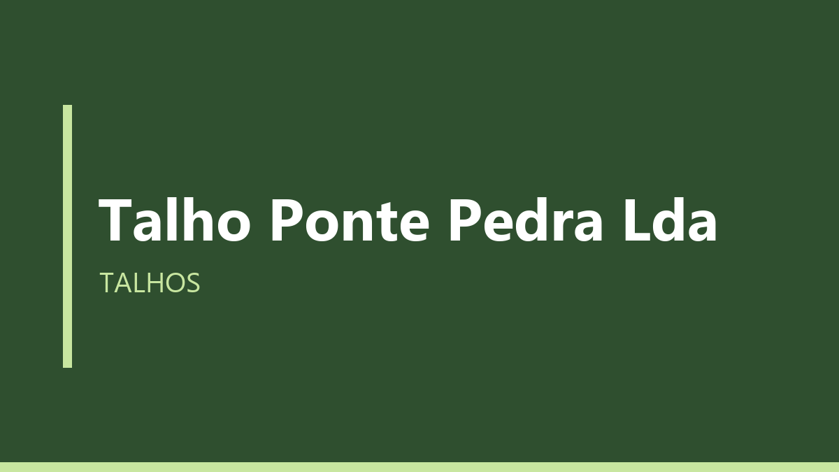 Talho Ponte Pedra Lda
