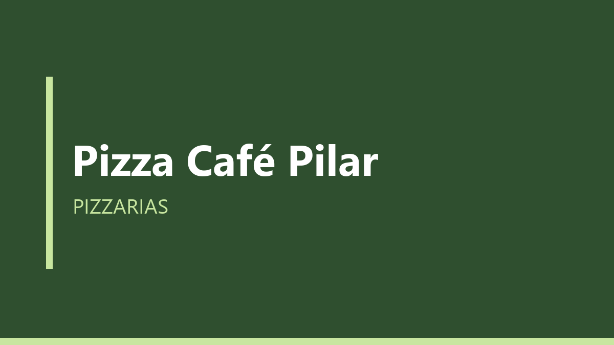 Pizza Café Pilar