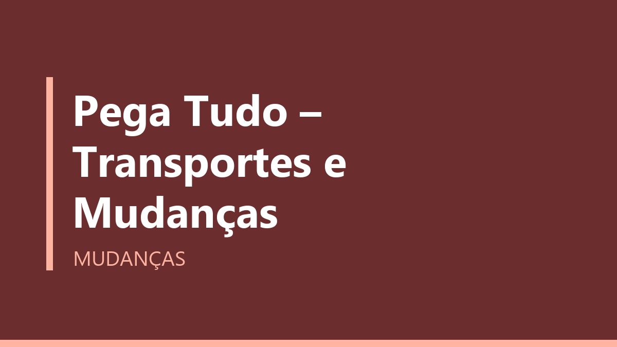 Pega Tudo – Transportes e Mudanças