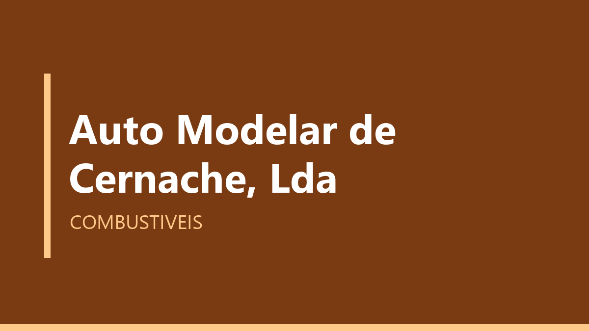 Auto Modelar de Cernache, Lda