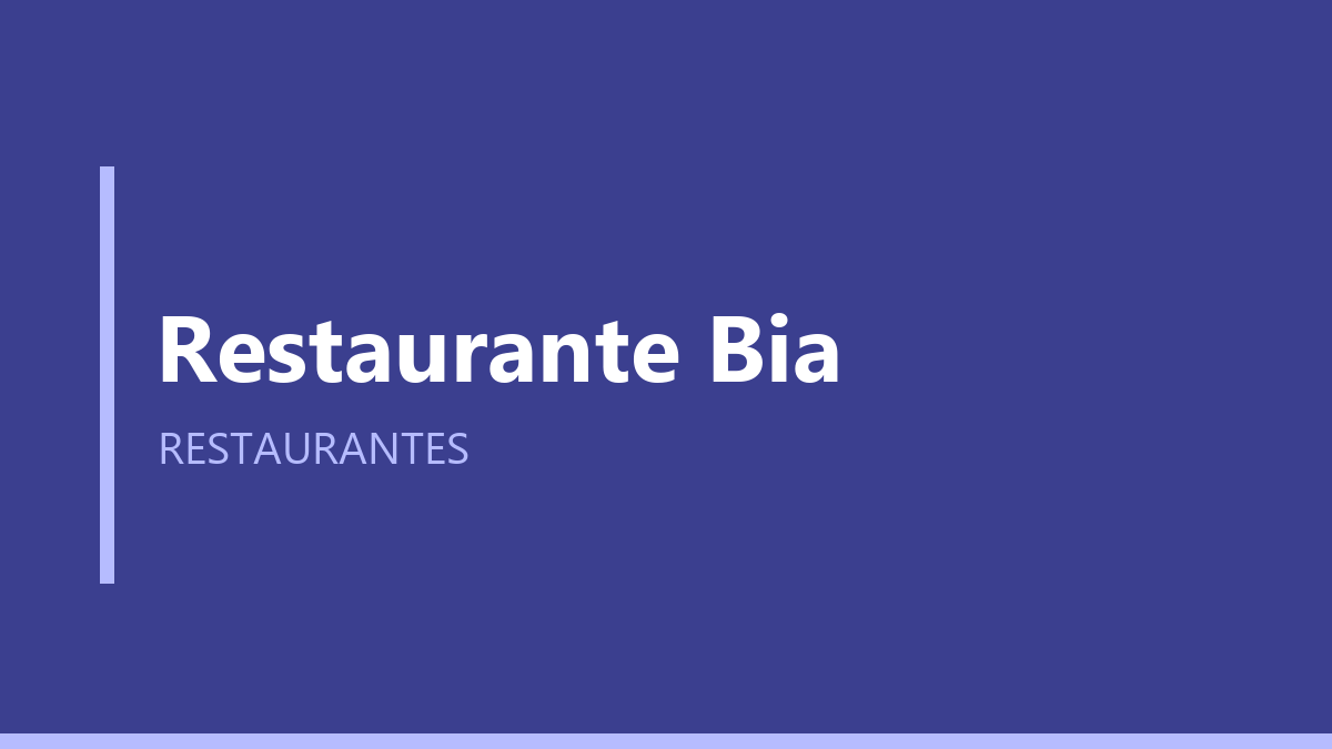 Restaurante Bia