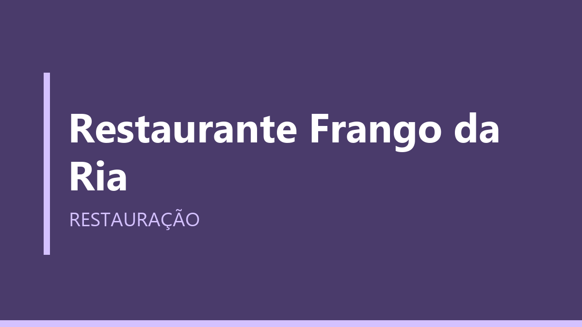 Restaurante Frango da Ria