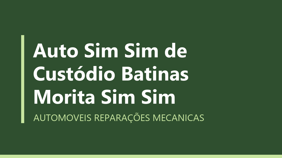Auto Sim Sim de Custódio Batinas Morita Sim Sim